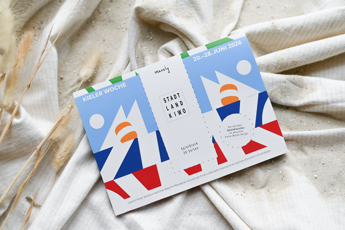 Limited Edition: Stadt-Land-Kiwo Spielblock