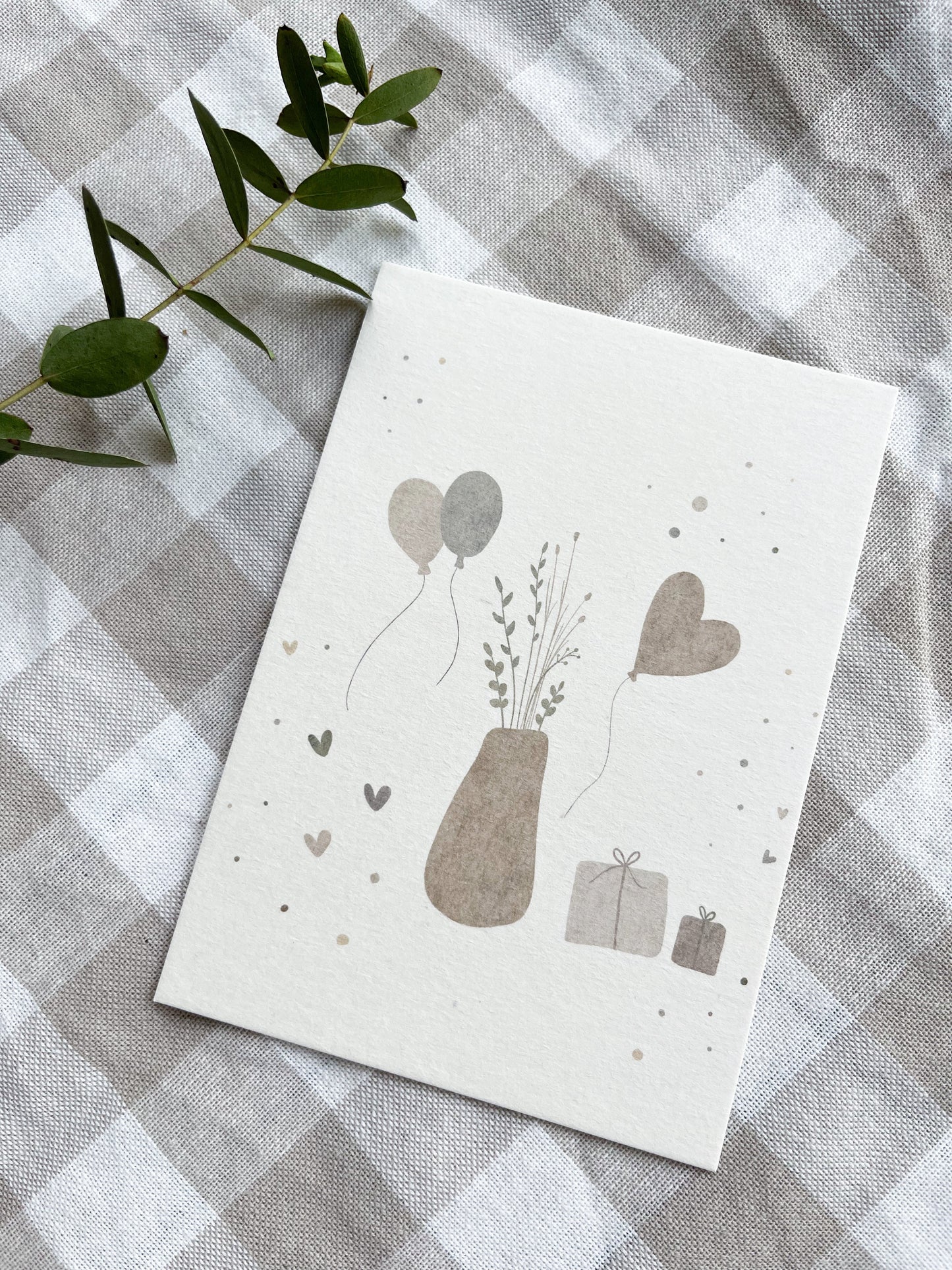 Dicke Postkarte - Glückwünsche