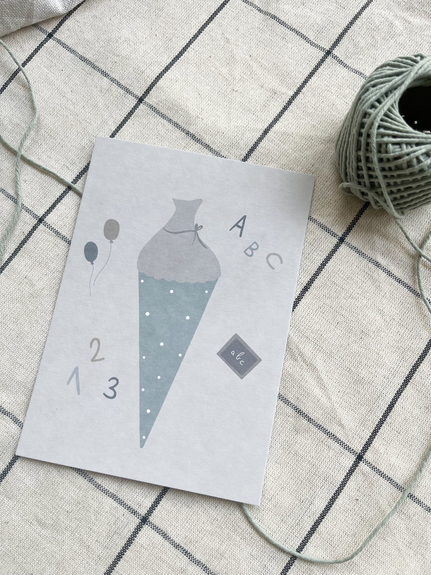 Postkarte - Einschulung