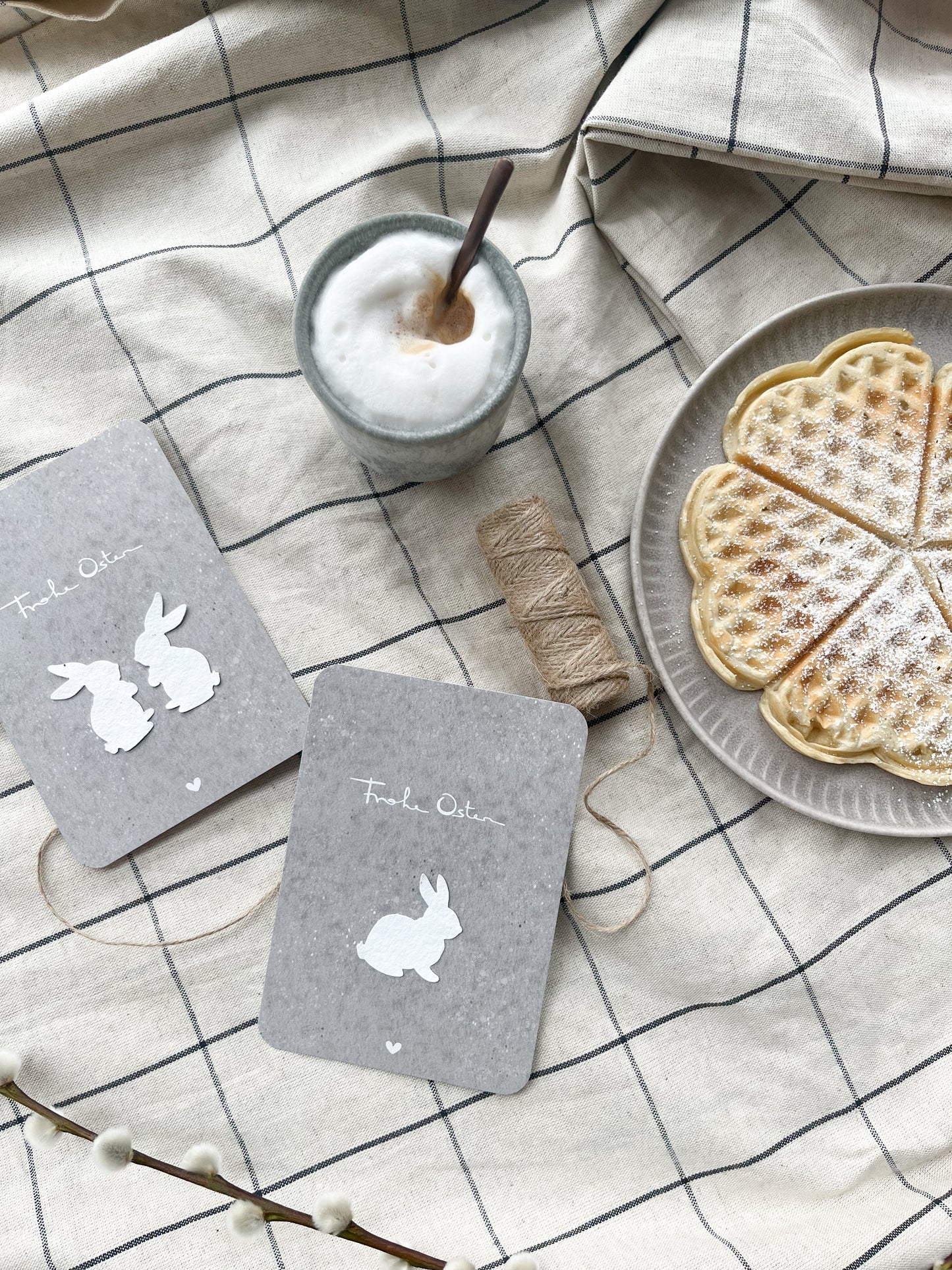 Osterkarten-Set mit Motiv aus Samenpapier